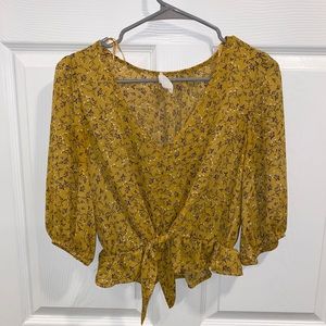 Mustard blouse